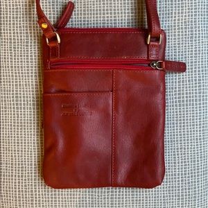 Red JLP Melbourne leather purse